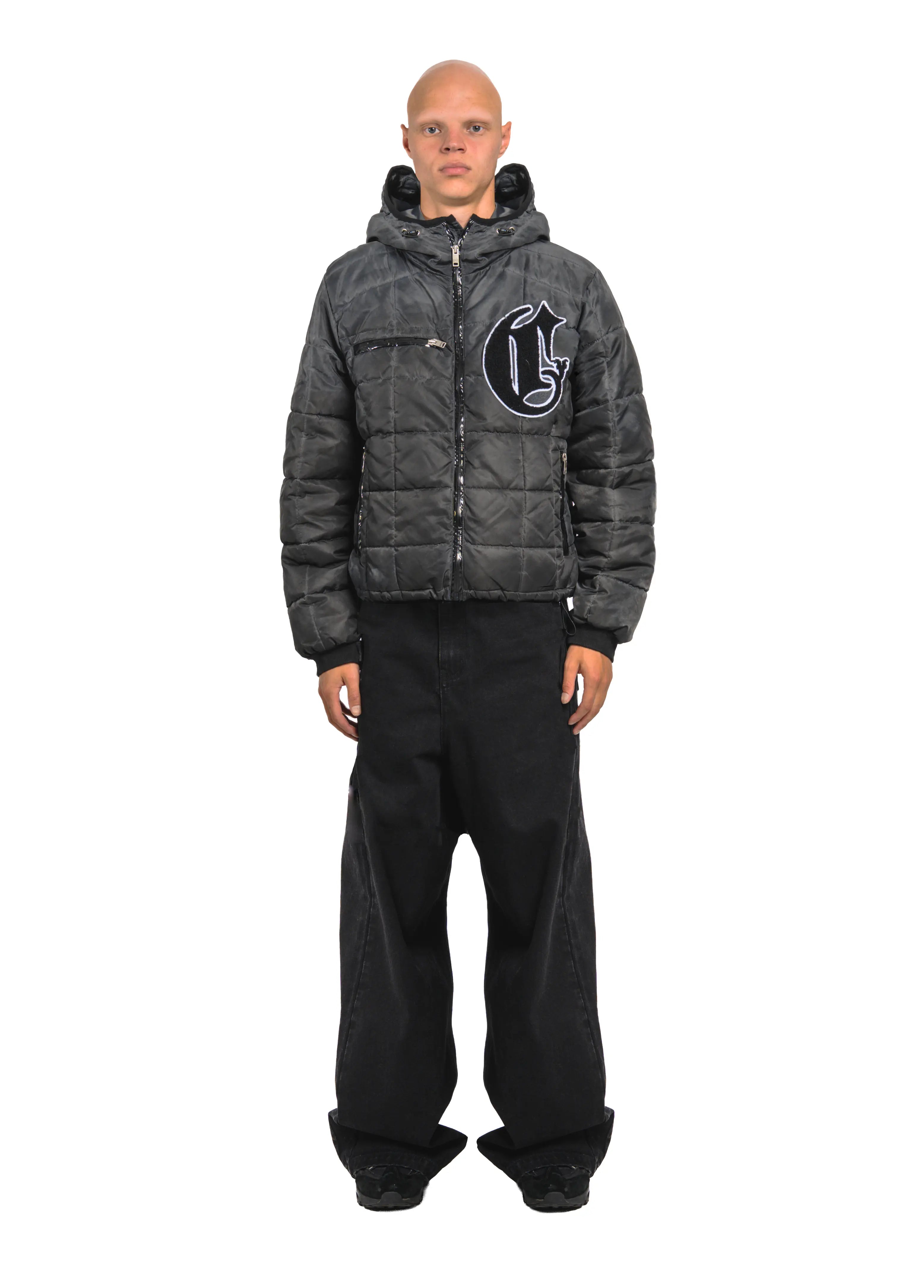 SHADOW GREY SPLIT PUFFER