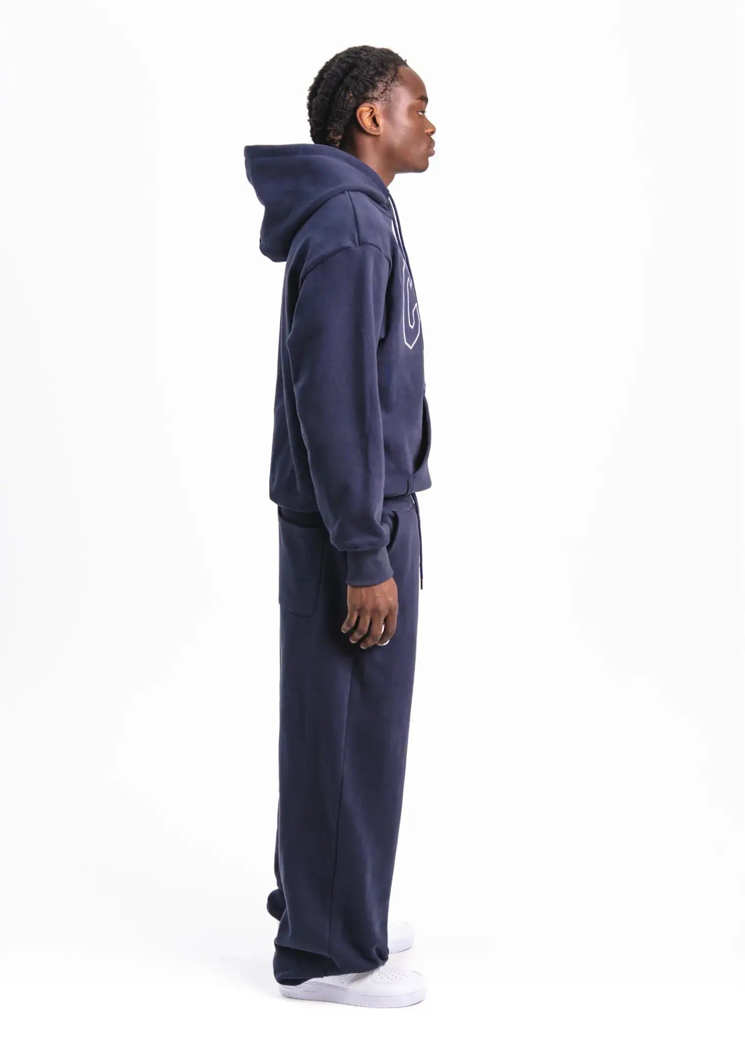 NAVY FRENCH FLAG HOODIE