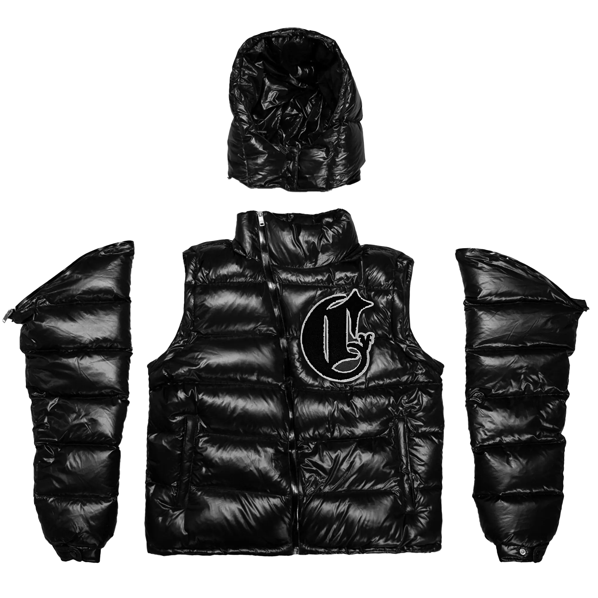 Shiny Black V2 Puffer
