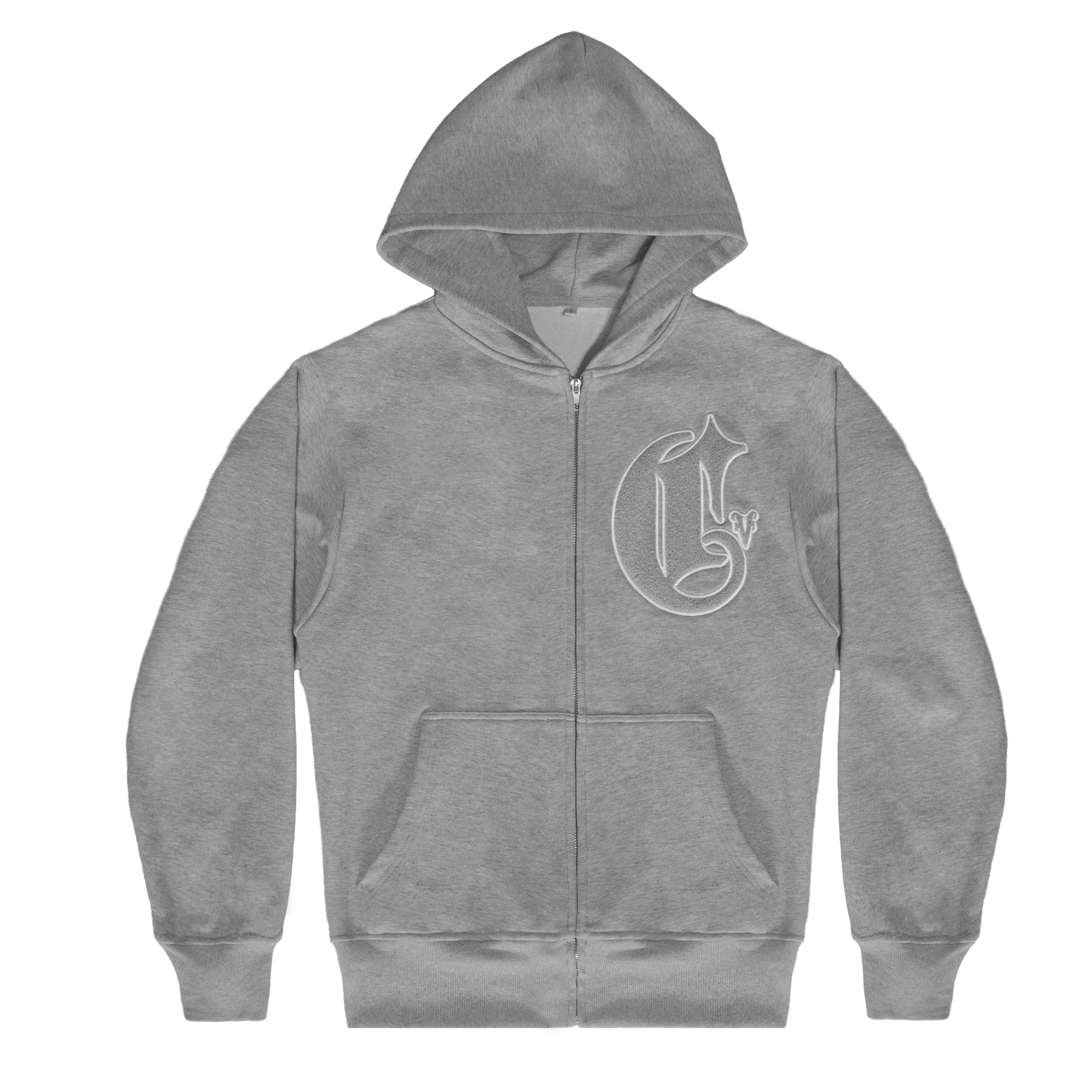 C-Logo Zip-Up Grey