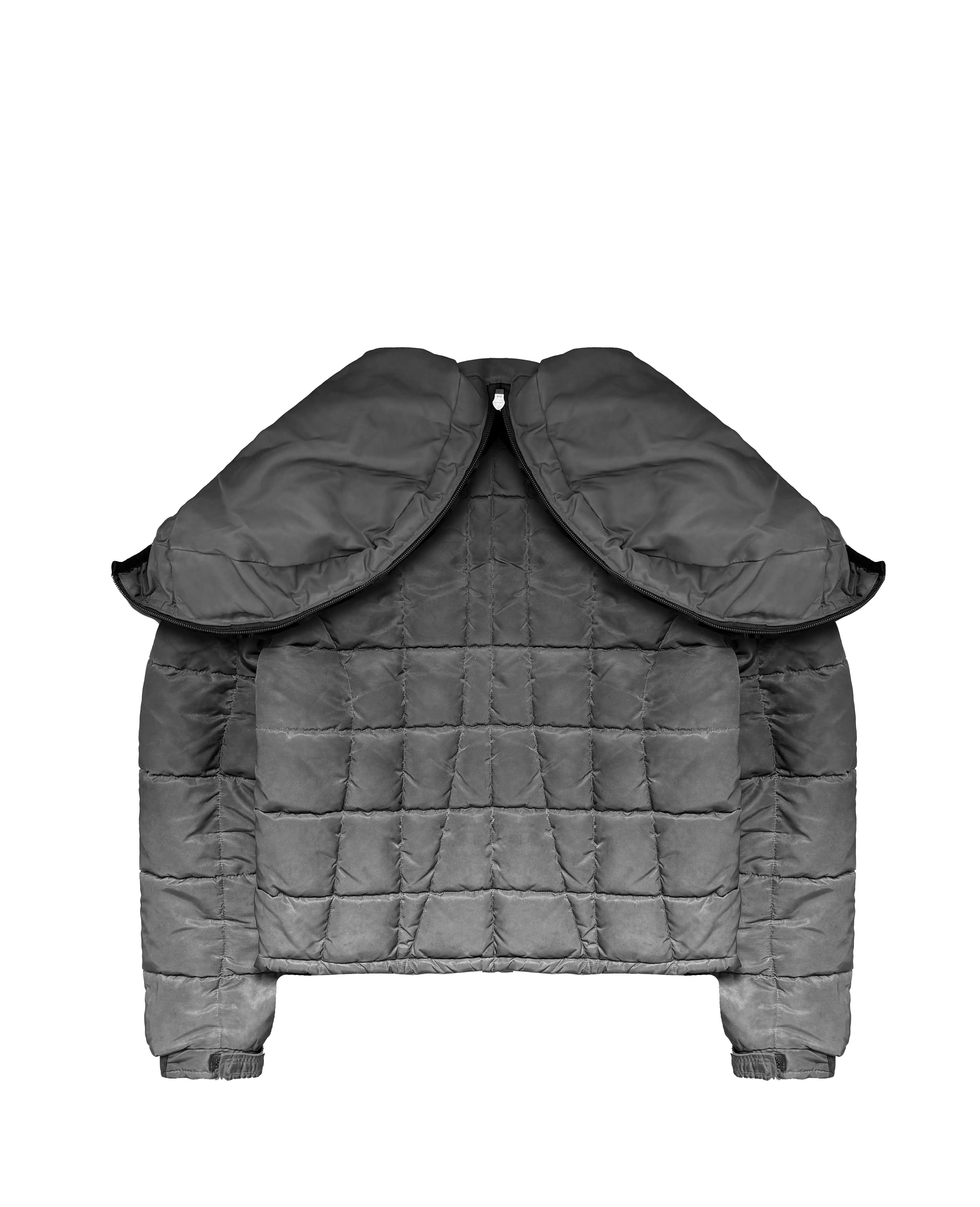 SHADOW GREY SPLIT PUFFER