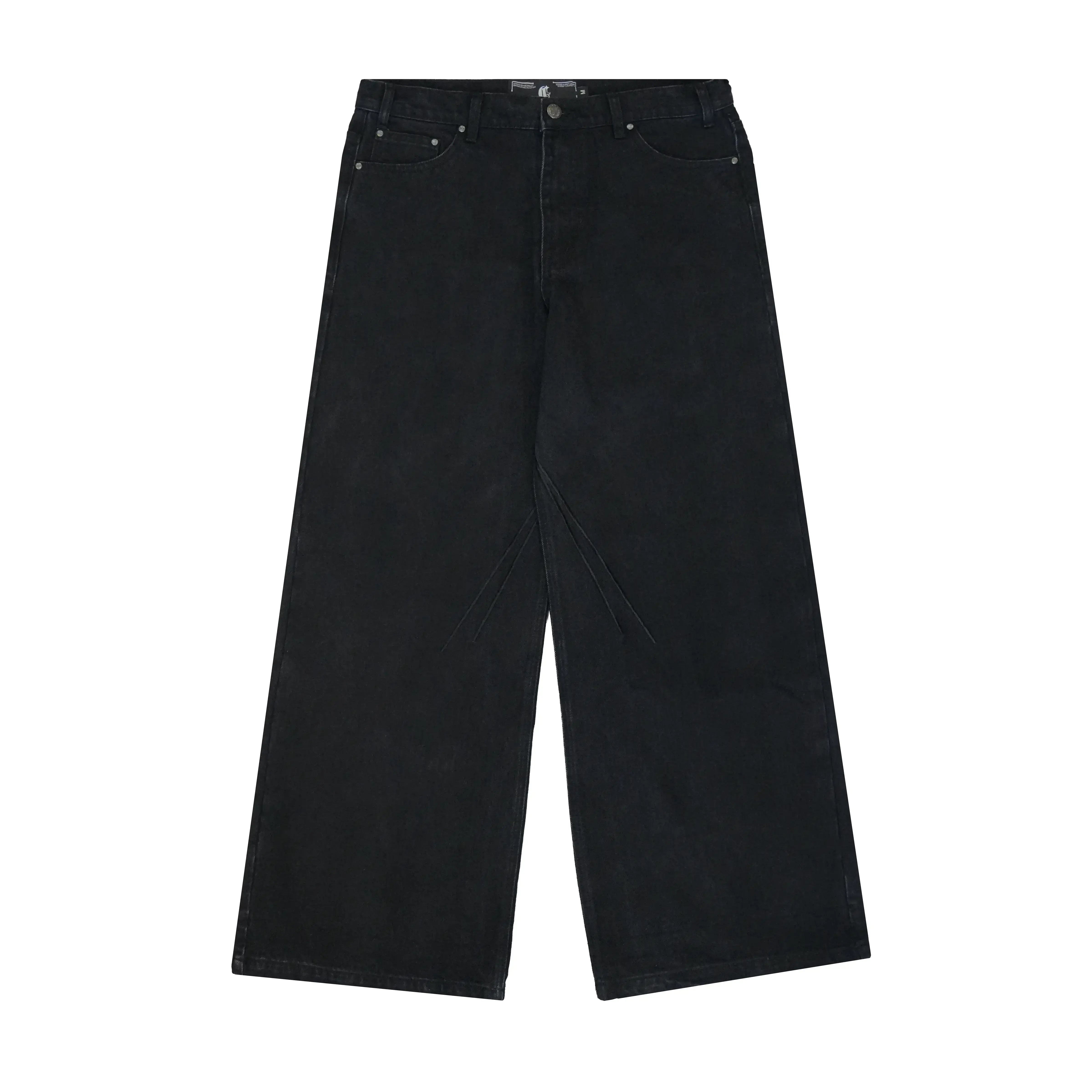 RHINO BAGGY CUT JEANS BLACK