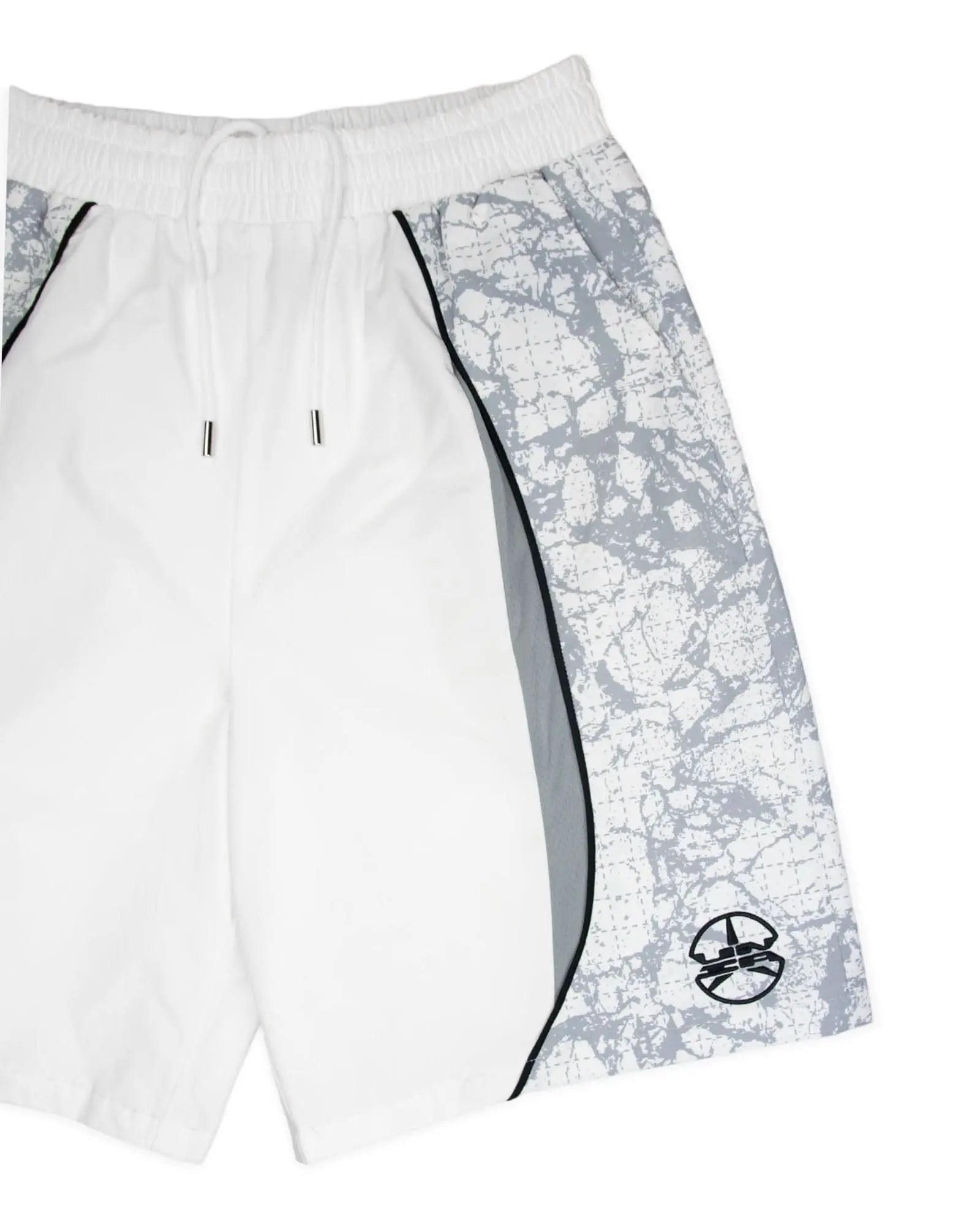 UNIA x CORVIDAE Shell Shorts White