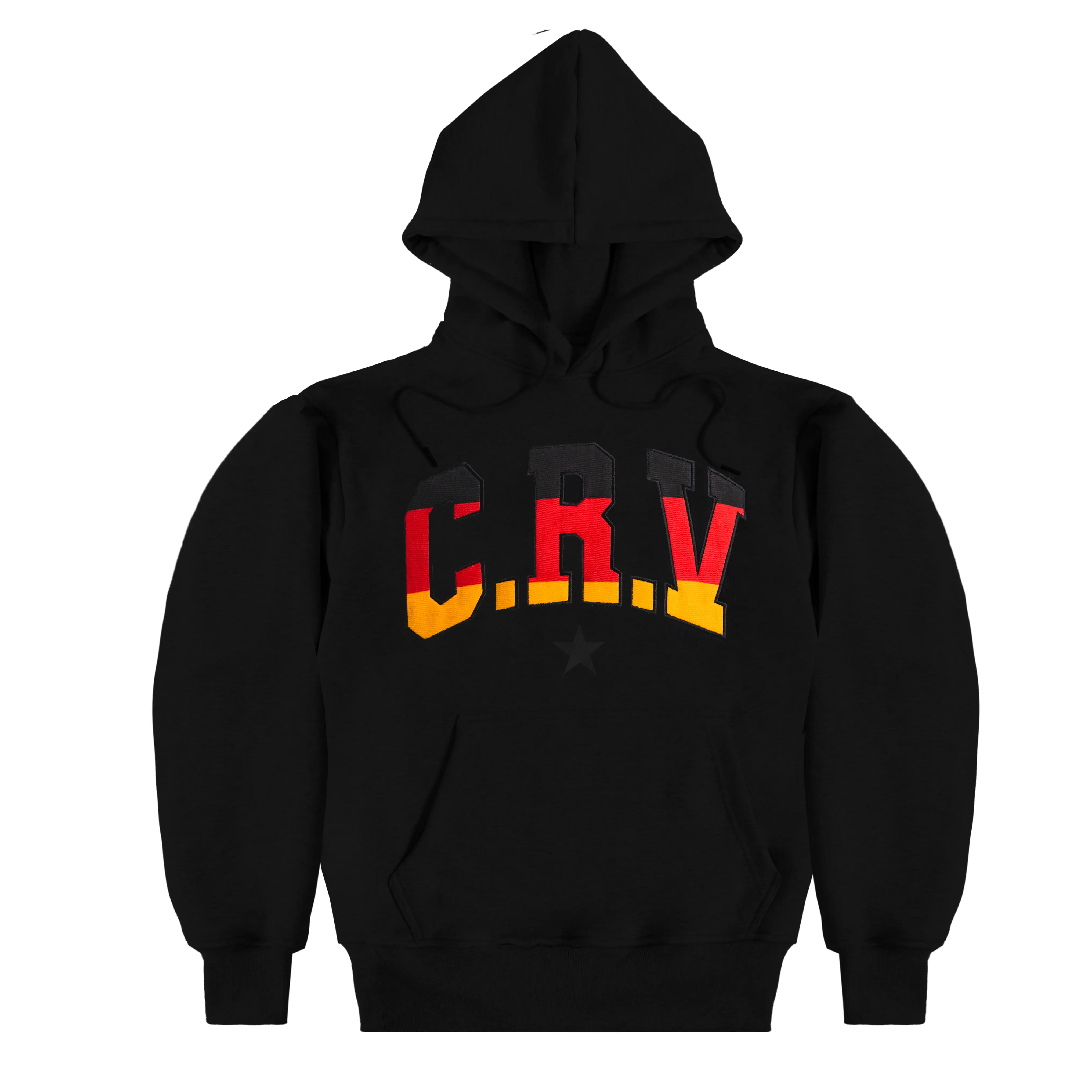 BLACK GERMAN FLAG HOODIE