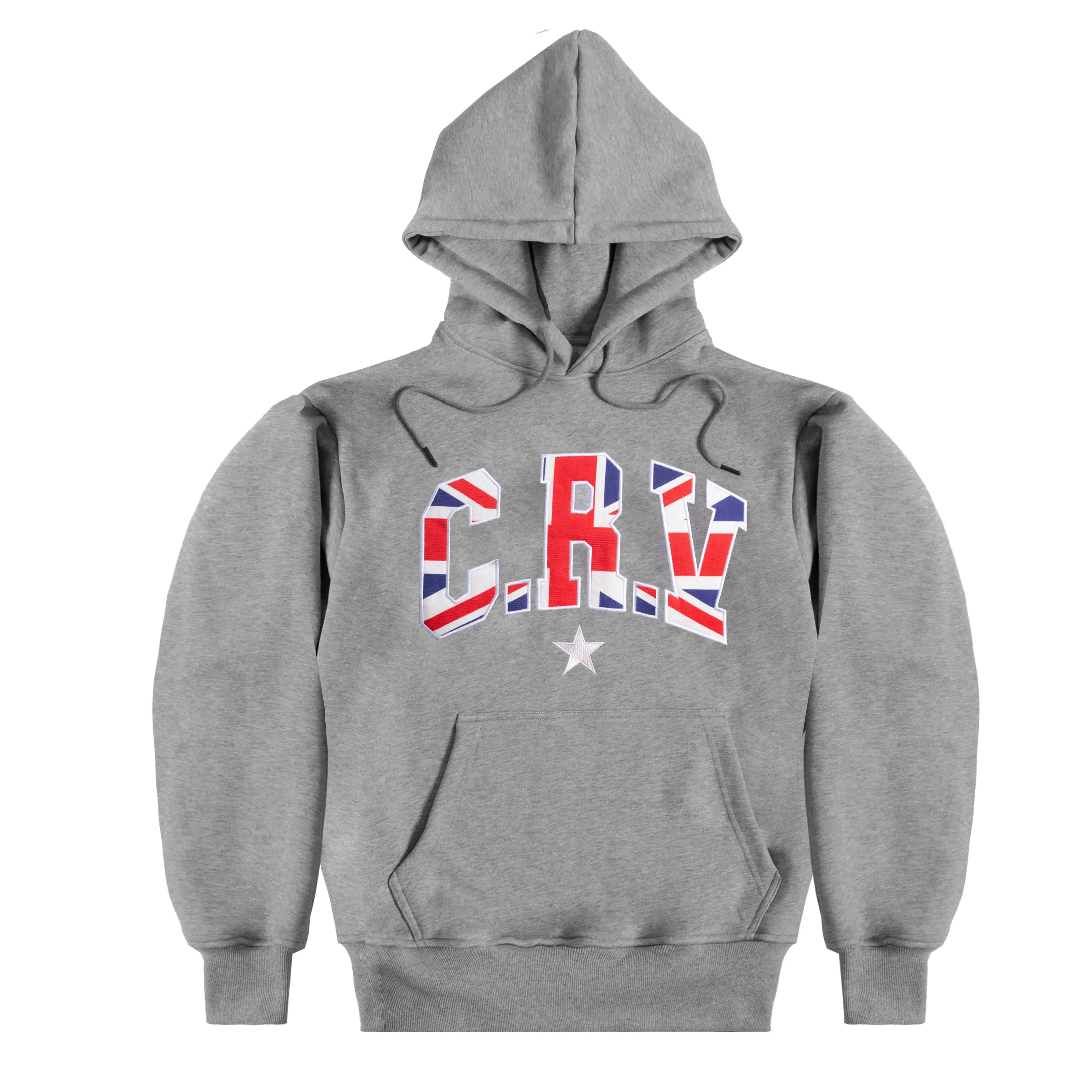 GREY UK FLAG HOODIE