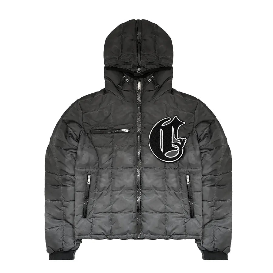 SHADOW GREY SPLIT PUFFER